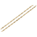 Złoty łańcuszek 585 splot singapur 45cm chrzest 0,83 g s