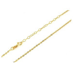 Złoty łańcuszek 585 splot rolo uniseks 45 cm 1,48 g