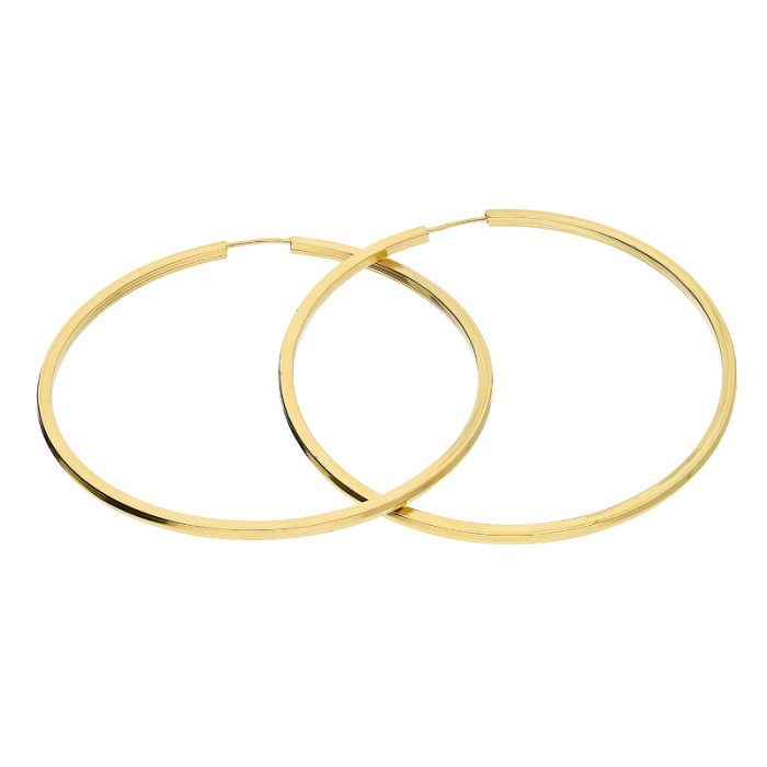 Złote kolczyki 585 kółka szarniry 35 mm 2,27g Złote kolczyki 585 kółka szarniry 35 mm 2,27g