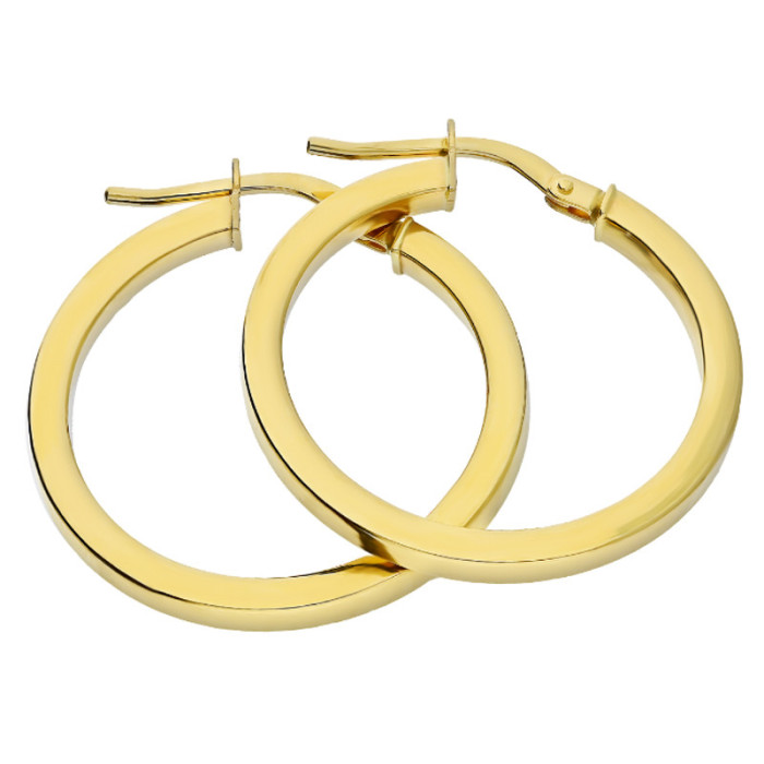 Złote kolczyki 585 kółka koła szarnir 20mm Złote kolczyki 585 kółka koła szarnir 20mm