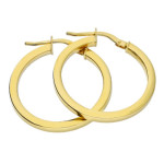 Złote kolczyki 585 kółka koła szarnir 20mm
