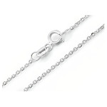 Srebrny łańcuszek 925 silny splot ankier 50cm