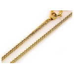 Złoty łańcuszek 585 lisi ogon silny splot 45cm 2,24g