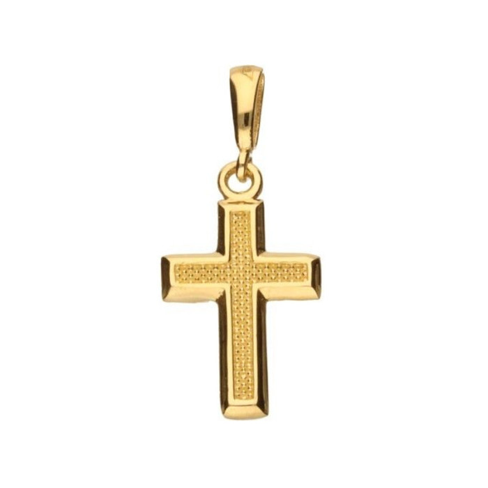 Złota zawieszka 585 krzyżyk diamentowany 0,87g Złota zawieszka 585 krzyżyk diamentowany 0,87g