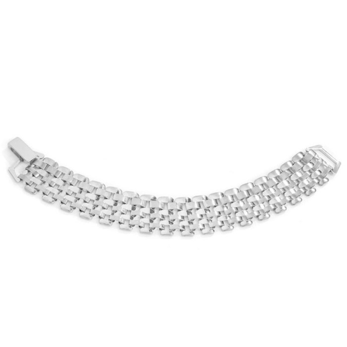Bransoletka z eleganckich gładkich blaszek Bransoletka z eleganckich gładkich blaszek
