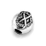 Srebrna zawieszka 925 beads walec z sercem