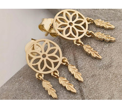 złote kolczyki 14K