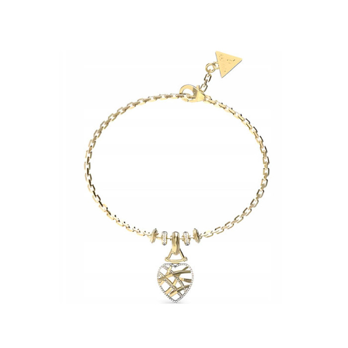 Bransoletka GUESS Heart Cage z serduszkiem 3D Bransoletka GUESS Heart Cage z serduszkiem 3D