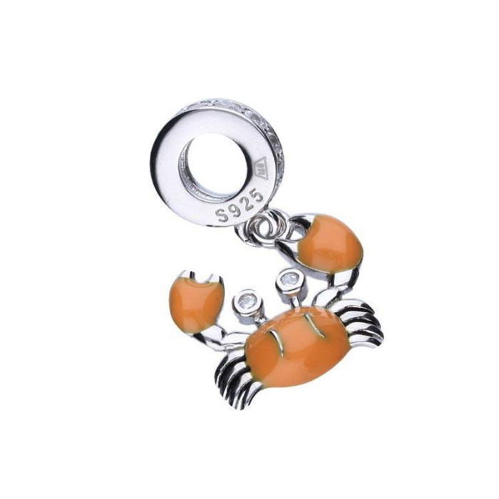 Srebrna zawieszka 925 krab z cyrkoniami 2,59g Srebrna zawieszka 925 krab z cyrkoniami 2,59g