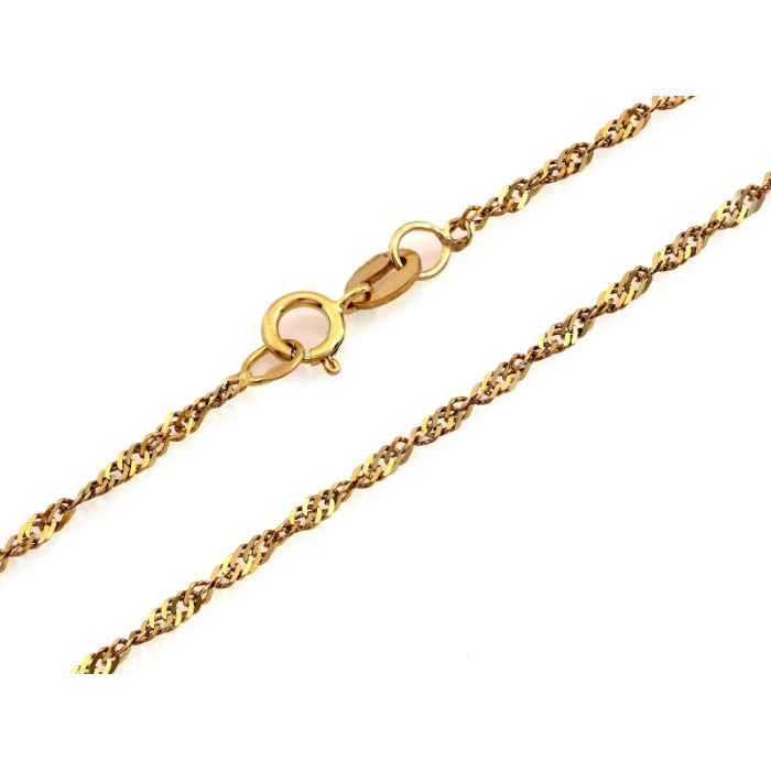 Łańcuszek złoty 375 splot Singapur 1.5mm Łańcuszek złoty 375 splot Singapur 1.5mm