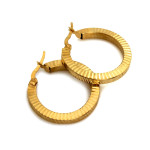Złote kolczyki 585 koła frezowane 28mm na prezent 14k