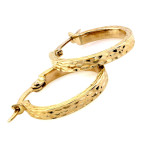 Złote kolczyki 375 kółka koła 20mm damskie eleganckie 9k