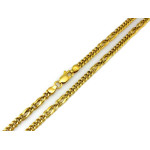 Elegancki łańcuszek złoty 585 unisex o splocie pancerki 4mm