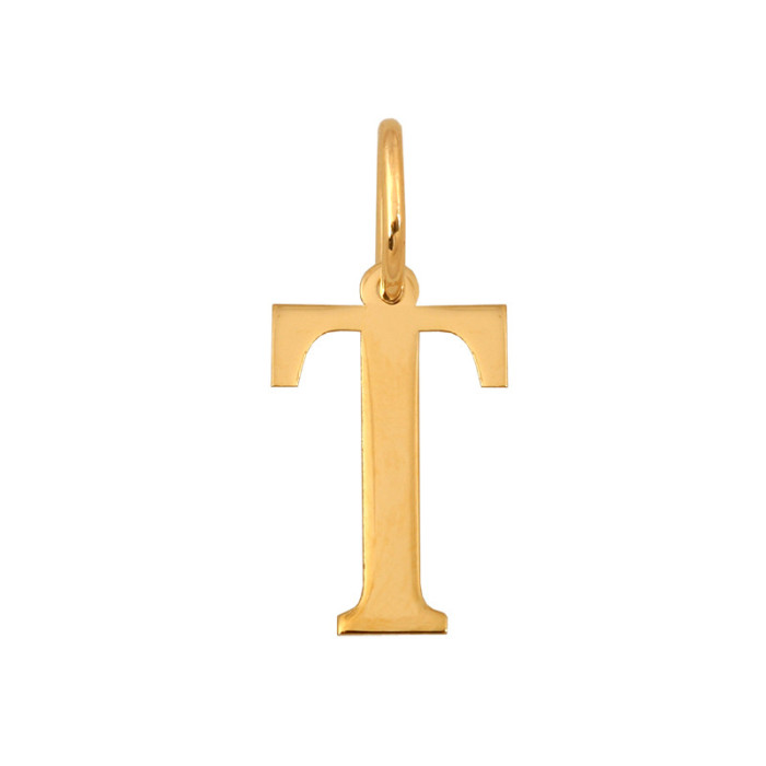 Złota zawieszka 585 mała literka T 0,45 g Złota zawieszka 585 mała literka T 0,45 g