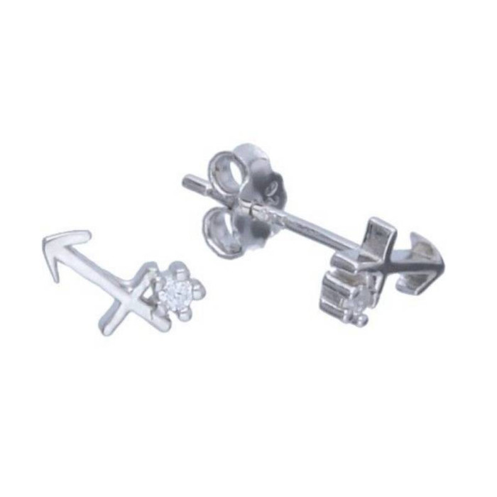 Srebrne kolczyki 925 znak zodiaku strzelec Srebrne kolczyki 925 znak zodiaku strzelec