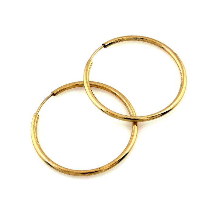 Kolczyki kółka pozłacane srebrne 925 ponadczasowe koła szarniry 30mm Kolczyki kółka pozłacane srebrne 925 ponadczasowe koła szarniry 30mm