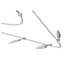 Srebrny naszyjnik 925 choker piórka 3,60g