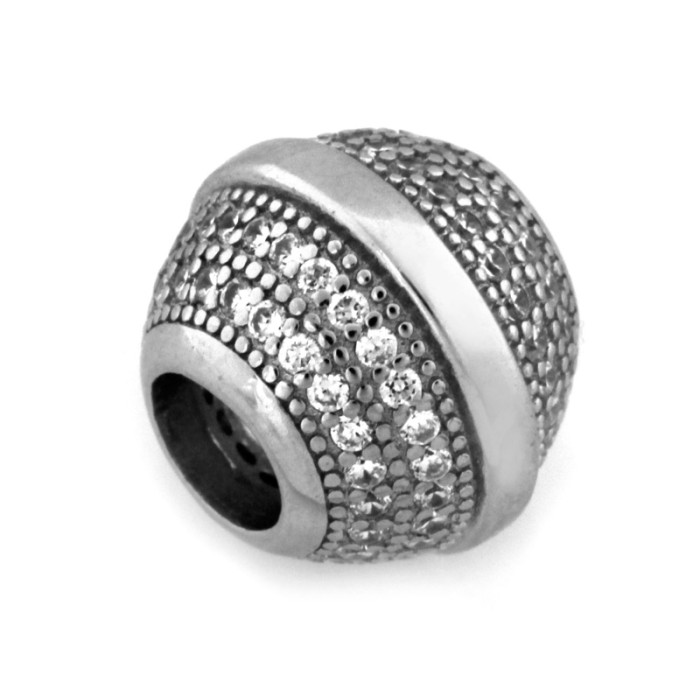 Zawieszka beads charms srebrny 925 kulka zdobiona do bransoletki Zawieszka beads charms srebrny 925 kulka zdobiona do bransoletki