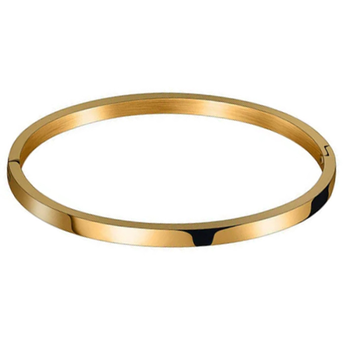 Gładka bransoletka bangle kanciasta nowoczesna Gładka bransoletka bangle kanciasta nowoczesna