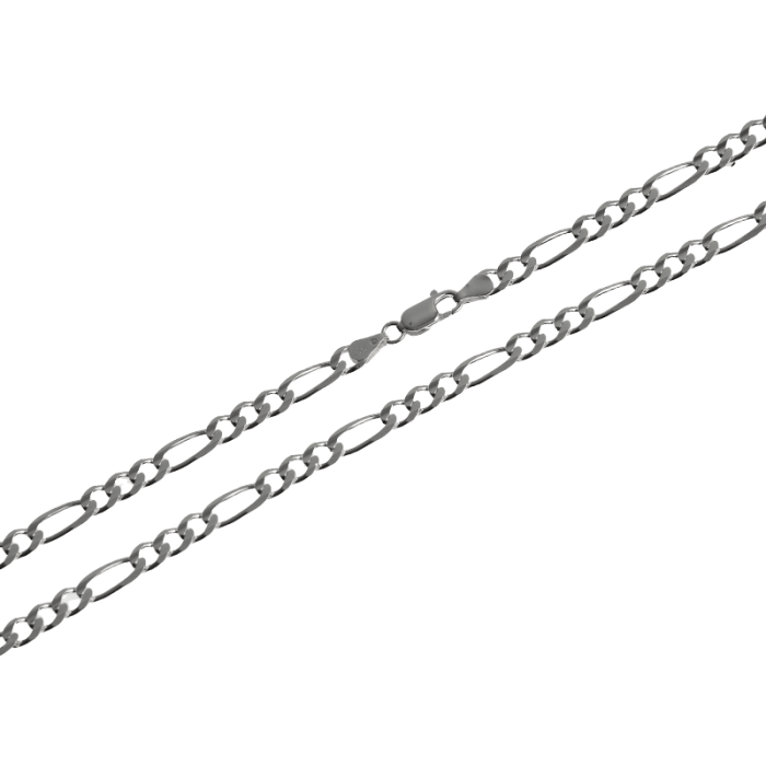 Srebrny łańcuszek 925 delikatny kobiecy o splocie figaro 55cm Srebrny łańcuszek 925 delikatny kobiecy o splocie figaro 55cm