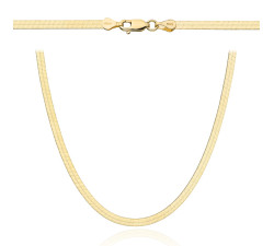 Łańcuch złoty taśma 42cm