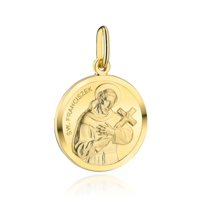 Medalik złoty 585 święty Franciszek Medalik złoty 585 święty Franciszek