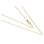 Złoty łańcuszek 585 SPLOT SINGAPUR 45 cm 0,61g