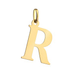Zawieszka złota 585 14kt literka R symbol imienia płaska literka na łańcuszek