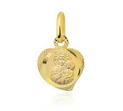 Medalik Matka Boska Częstochowska serce w prawo pr. 585