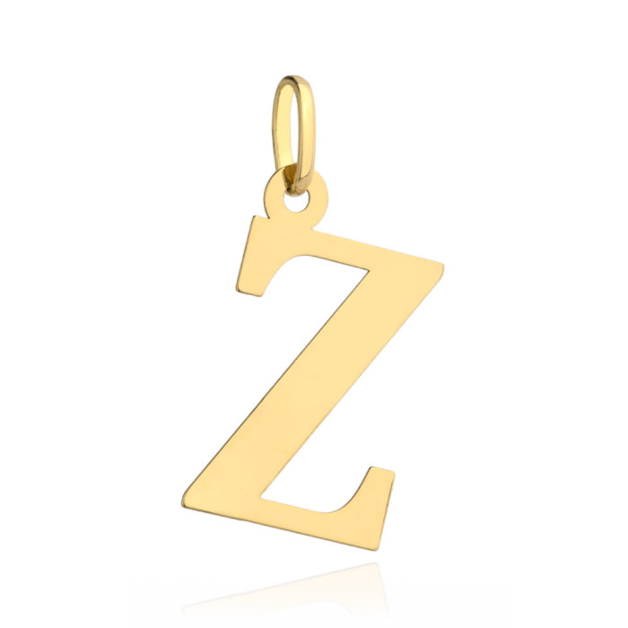 Zawieszka złota 585 14kt literka Z symbol imienia na łańcuszek prezent Zawieszka złota 585 14kt literka Z symbol imienia na łańcuszek prezent