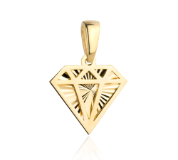Zawieszka złoty diament