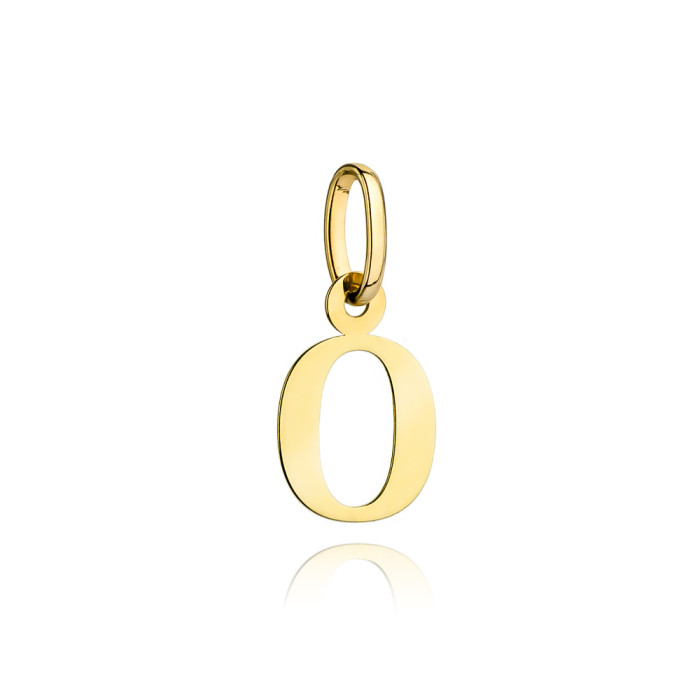 Nowoczesna złota 585 14k zawieszka literka O symbol imienia na łańcuszek prezent Nowoczesna złota 585 14k zawieszka literka O symbol imienia na łańcuszek prezent