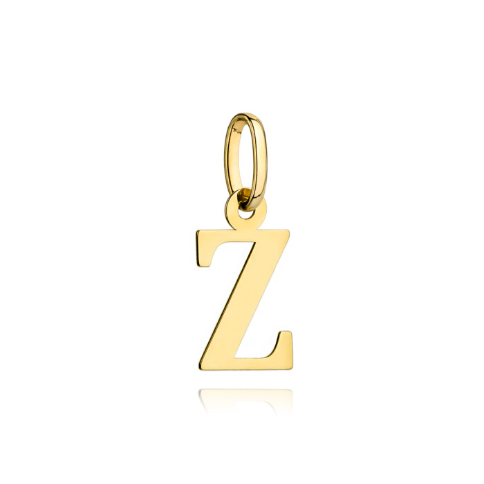Zawieszka złota 585 14kt literka Z symbol imienia wisiorek na łańcuszek prezent Zawieszka złota 585 14kt literka Z symbol imienia wisiorek na łańcuszek prezent
