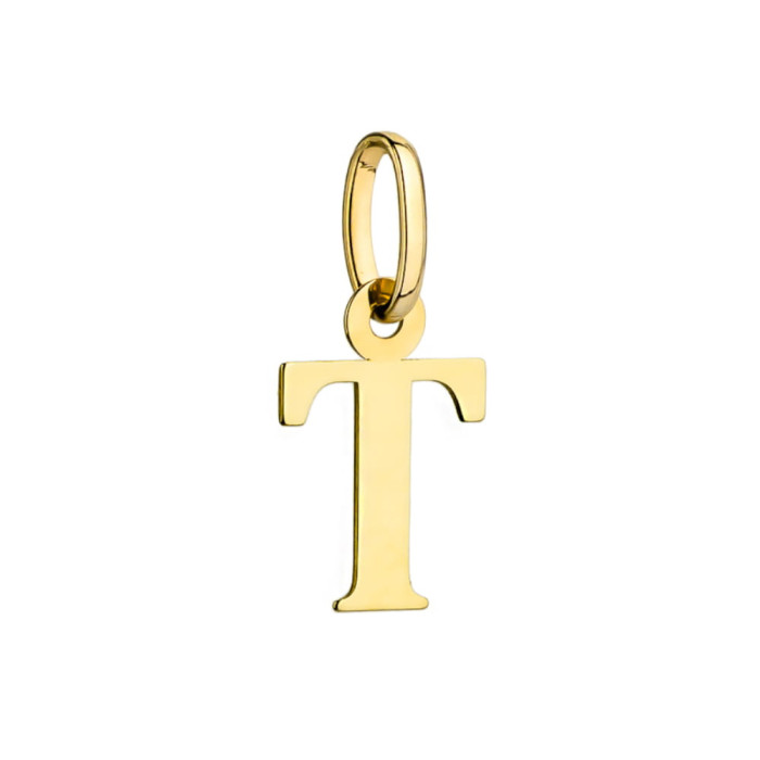 Zawieszka złota 585 14kt literka T symbol imienia wisiorek na prezent na łańcuszek Zawieszka złota 585 14kt literka T symbol imienia wisiorek na prezent na łańcuszek