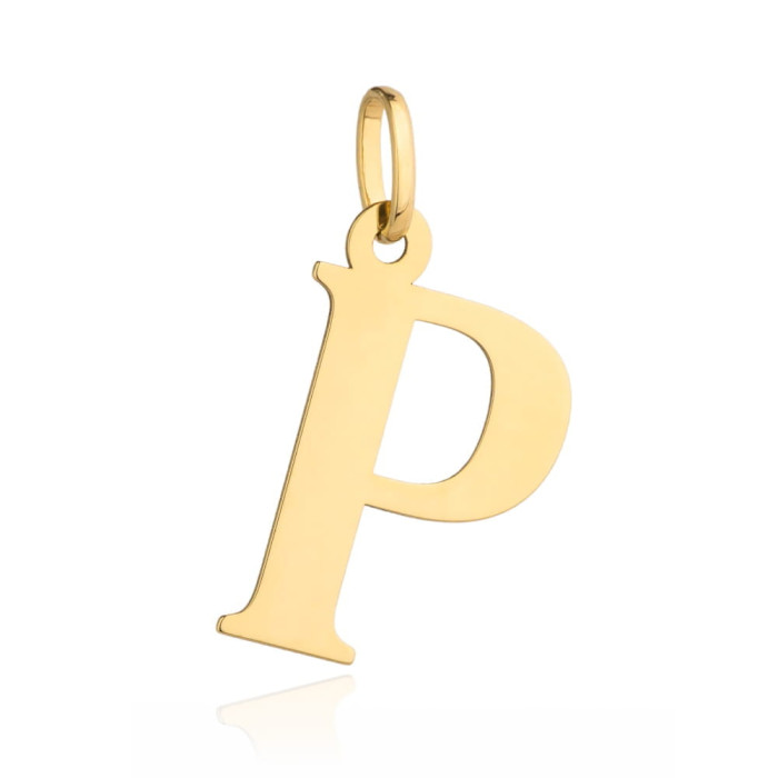 Zawieszka złota 585 14kt literka P wisiorek symbol imienia na łańcuszek na prezent Zawieszka złota 585 14kt literka P wisiorek symbol imienia na łańcuszek na prezent