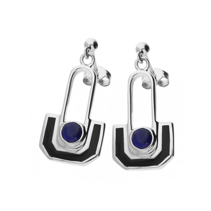 Srebrne kolczyki 925 WAHADŁO LAPIS LAZULI 6,80g Srebrne kolczyki 925 WAHADŁO LAPIS LAZULI 6,80g
