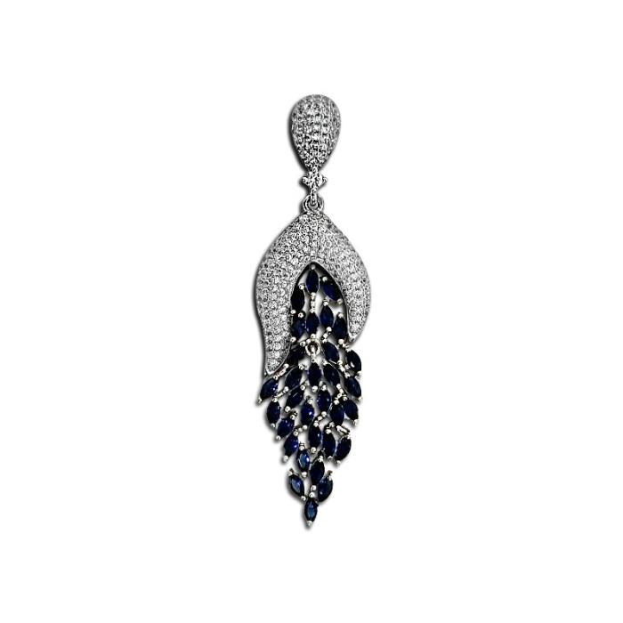 Srebrna przywieszka 925 elegancka z cyrkoniami Srebrna przywieszka 925 elegancka z cyrkoniami