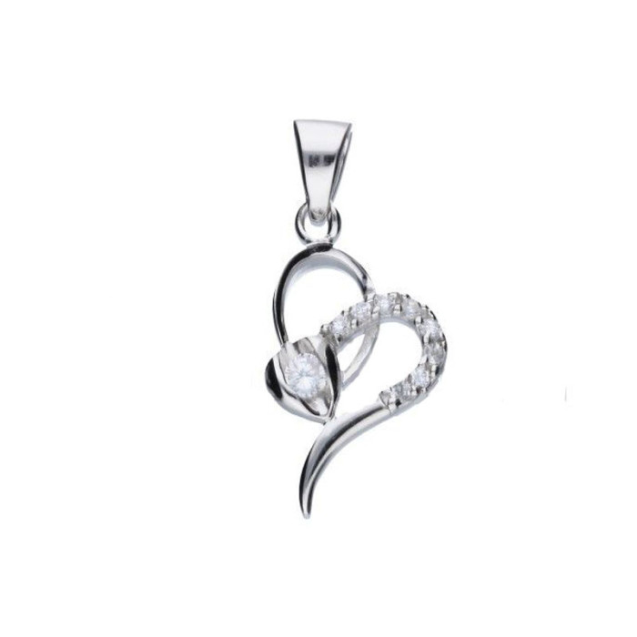 Srebrna zawieszka 925 elegancka z cyrkoniami 1,90g Srebrna zawieszka 925 elegancka z cyrkoniami 1,90g