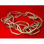 Naszyjnik choker z dużych ogniw łańcuch