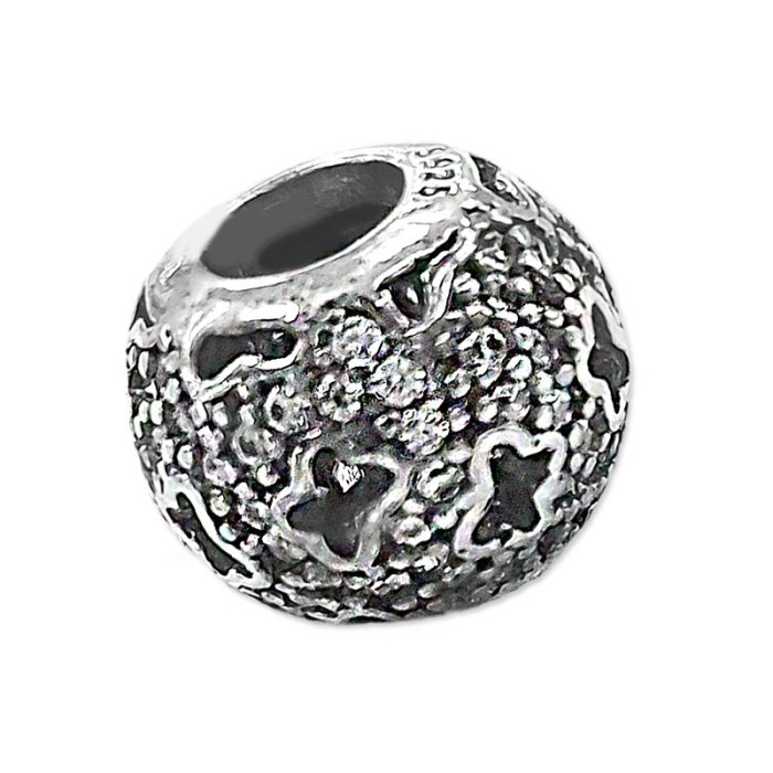 Srebrna zawieszka 925 do bransoletki beads motylki z białymi cyrkoniami na prezent Srebrna zawieszka 925 do bransoletki beads motylki z białymi cyrkoniami na prezent