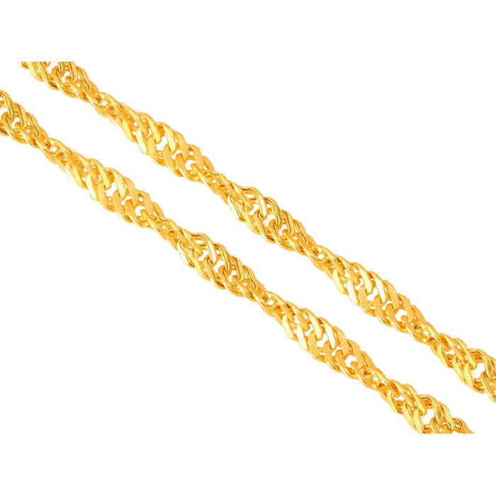 Złoty łańcuszek 585 splot singapur 42 cm 1,10 g Złoty łańcuszek 585 splot singapur 42 cm 1,10 g