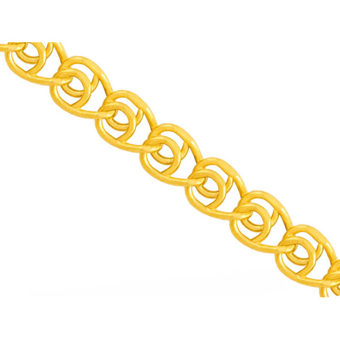 Złoty łańcuszek 585 splot love 50 cm efektowny splot na prezent Złoty łańcuszek 585 splot love 50 cm efektowny splot na prezent