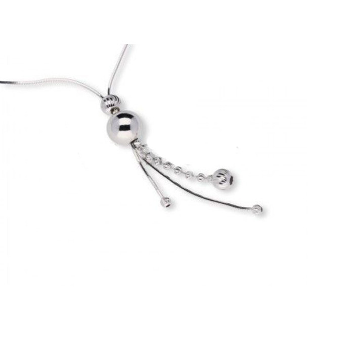 Srebrny naszyjnik 925 diamentowany z kulkami 6,00g Srebrny naszyjnik 925 diamentowany z kulkami 6,00g
