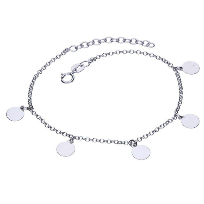 Srebrna bransoletka 925 gładkie blaszki 2,59g Srebrna bransoletka 925 gładkie blaszki 2,59g
