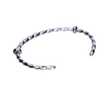Srebrna bransoletka 925 z dwoma stoperami 11,50g