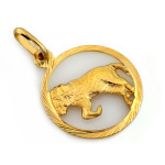 Złota zawieszka 585 znak zodiaku Baran klasyczna forma uniwersalna 14k s