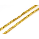 Masywny męski złoty łańcuch 585 splot królewski szerokość 6mm 14k