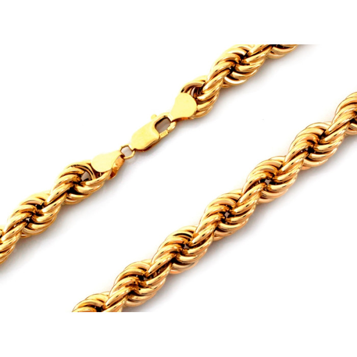 Łańcuch złoty 585 elegancki gruby popularny splot na czasie korda 10.7mm Łańcuch złoty 585 elegancki gruby popularny splot na czasie korda 10.7mm