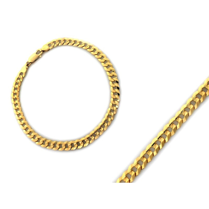 Bransoletka złota 585 pancerka 3.20mm modny splot s Bransoletka złota 585 pancerka 3.20mm modny splot s