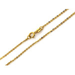 Delikatny złoty łańcuszek 585 ankier szerokość 1.3mm długość 50cm 14k